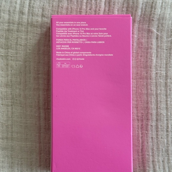 Rhode Pink iPhone 15 Pro Max Case - Picture 5 of 5